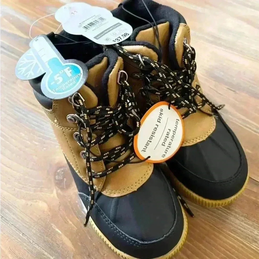 Toddler Kids Sz 11 Duck Boots -5 degrees temp rated